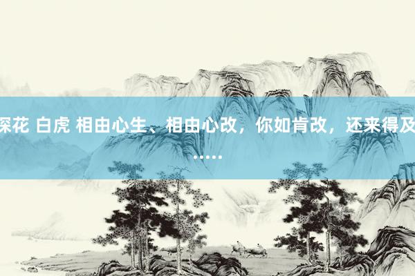 探花 白虎 相由心生、相由心改，你如肯改，还来得及......